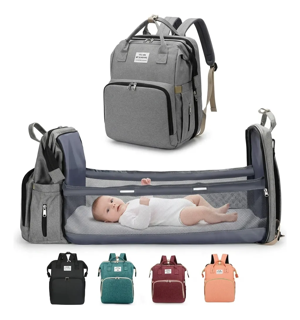 Mochila Maternidade Bolsa Bebê Térmica Com Berço E Trocador
